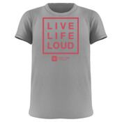 Ladies Live Life Loud Tee - Red