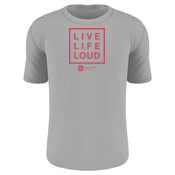 Mens Live Life Loud Tee - Red