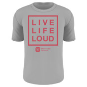 Kids Unisex Live Life Loud Tee - Red
