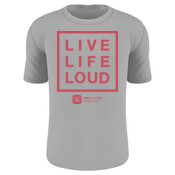 Kids Unisex Live Life Loud Tee - Red