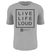 Babies Unisex Live Life Loud Tee - Charcoal