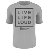 Babies Unisex Live Life Loud Tee - Charcoal